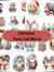 Christmas Fussy Cuts-Printable Kit, Stickers, Scrapbooking, Card Making, Ephemera, DIY Crafts, Digital Download