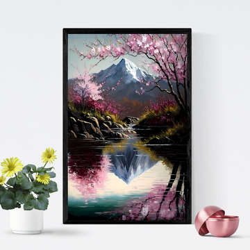 Japanese Landscape Oil Painting Digital Wall Art 2