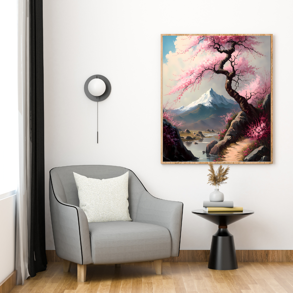 Japanese Landscape Oil Painting Digital Wall Art 1