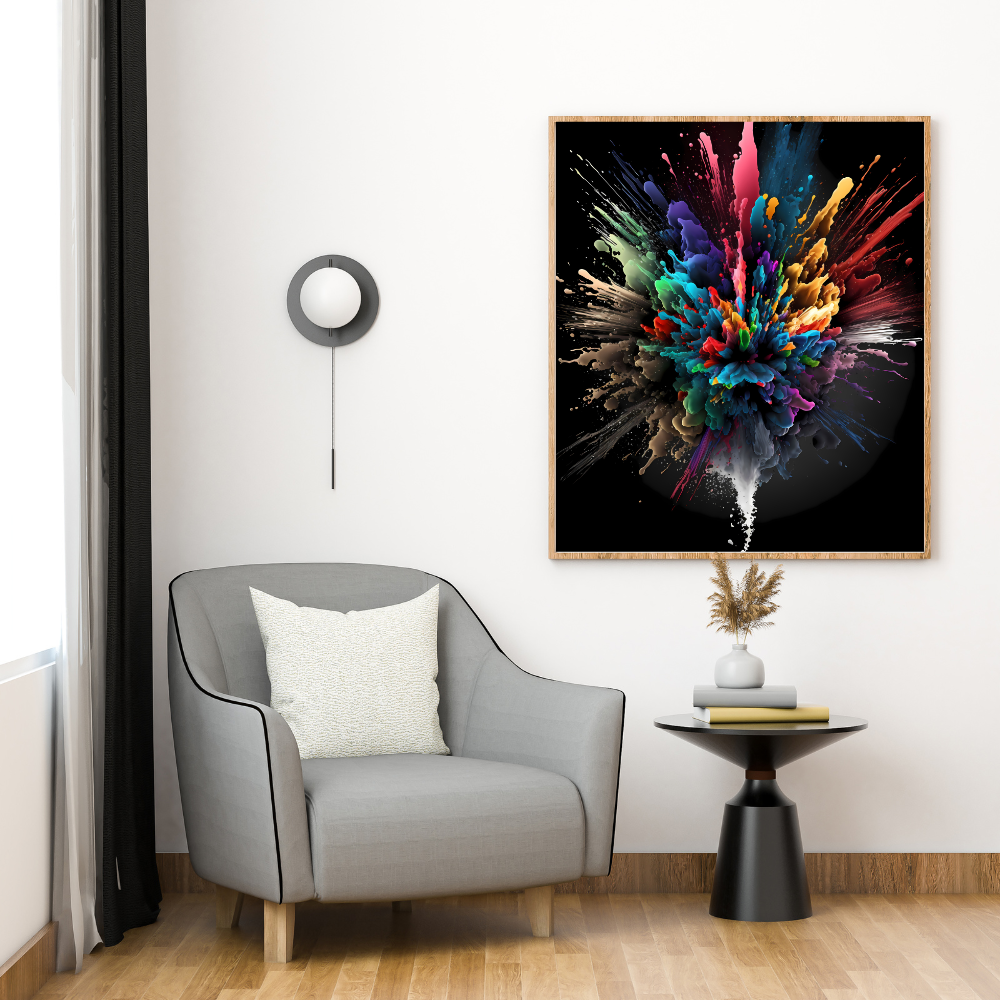Color Explosion Digital Wall Art